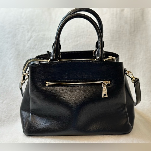 DKNY Paige Small Satchel-Black Gold Tone. - Picture 2 of 9